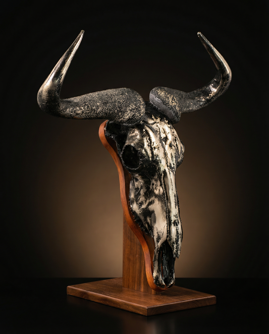 Wildebeest Skull (Silver plated): The Migrator